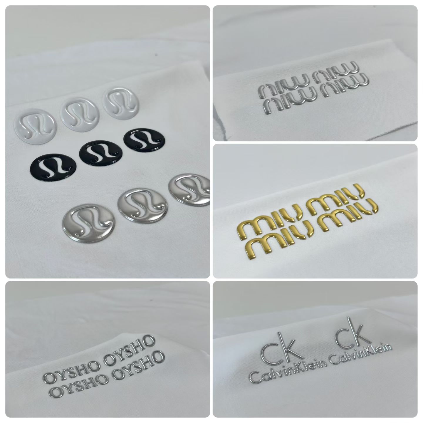 Gold and Silver embossed colored metal series